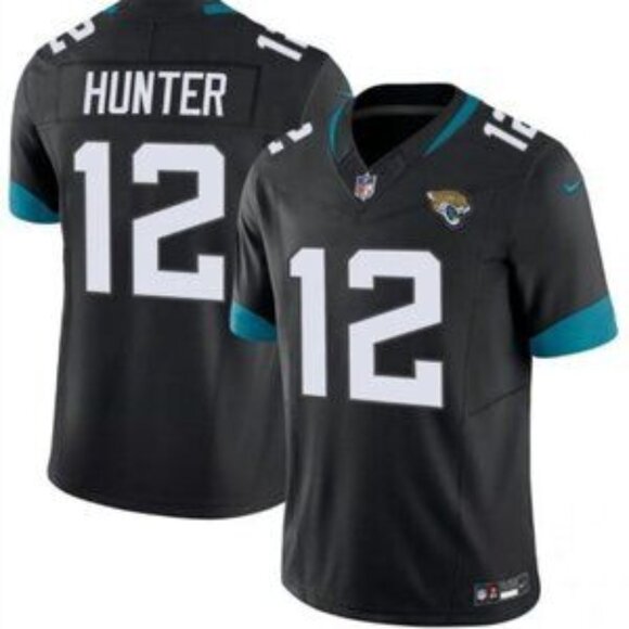 Mens Kids Youths Womens Travis Hunter Black Vapor Stitched Jersey